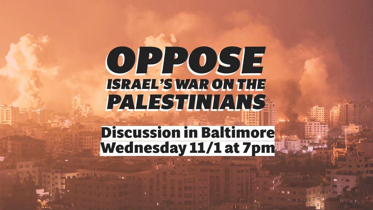 In-Person Discussion in Baltimore: Wed. Nov. 1 at 7pm ET