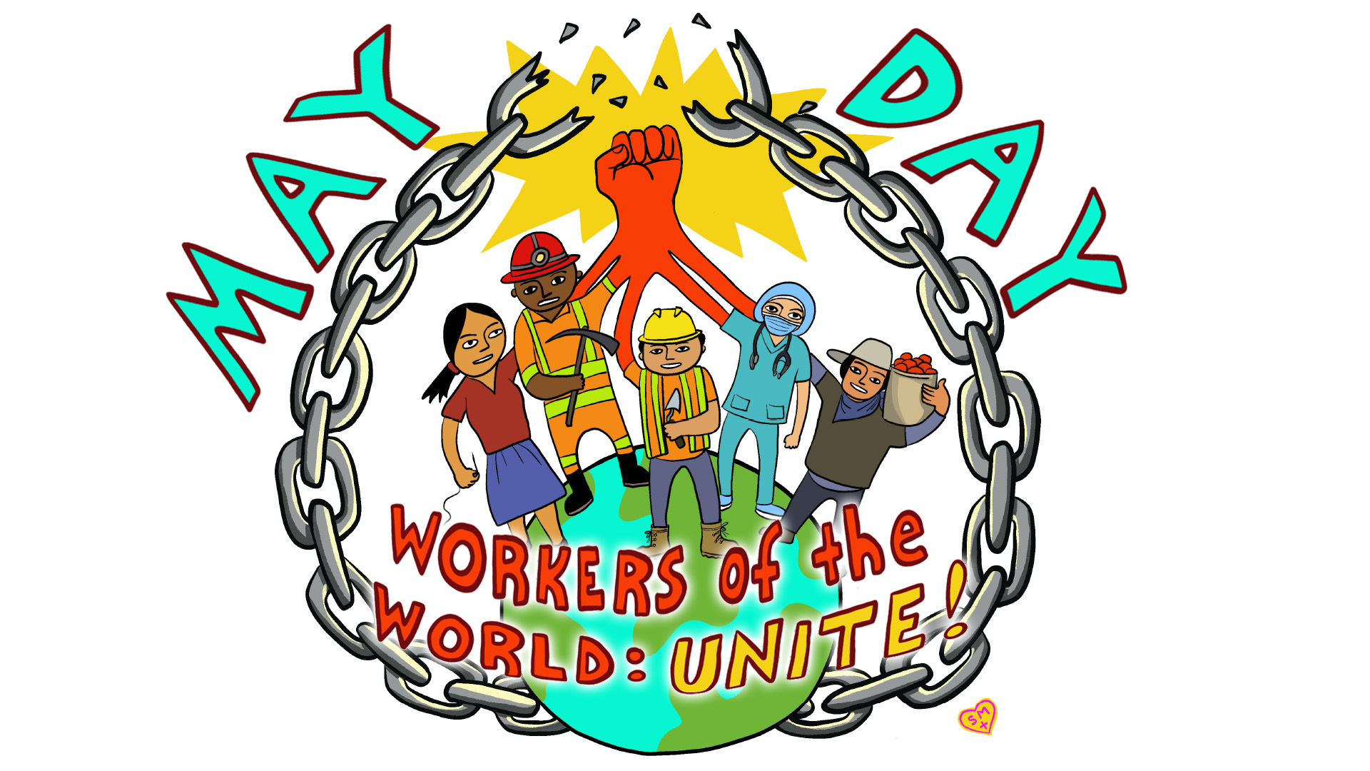 workers of the world unite wallpaper