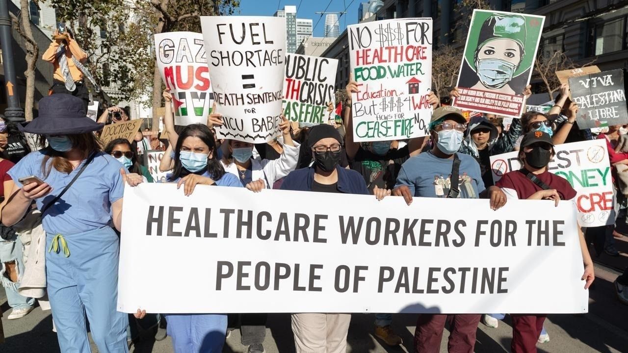 Healthcare Workers Say: No Pride in Genocide!